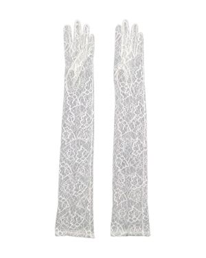 Agnelle Long Lave Gloves - White