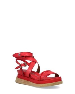 A.s.98 Labo Platform Sandal - Red
