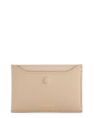 Givenchy Day Grained Leather Card Case - Natural