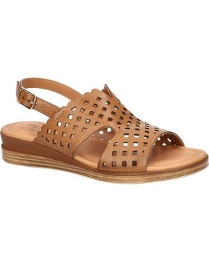 Easy Street Martella Slingback Wedge Sandal - Brown