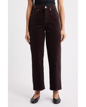 Spanx Corduroy Barrel Pants - Brown
