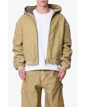 MNML Stretch Cotton Work Jacket - Natural