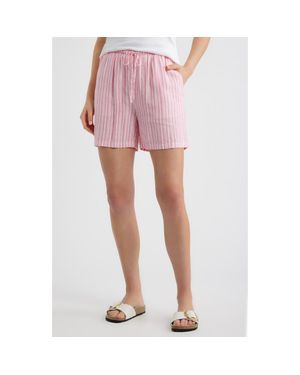 Caslon Easy Linen Blend Shorts - Pink