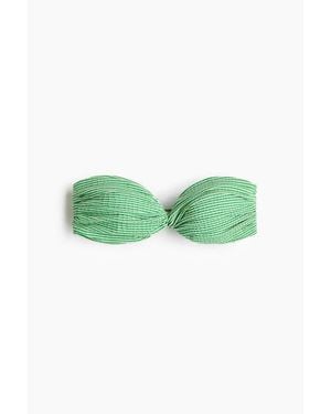 H&M Padded Bandeau Bikini Top - Green