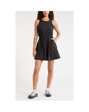 Zella Atlas Tiered Athletic Dress - Black