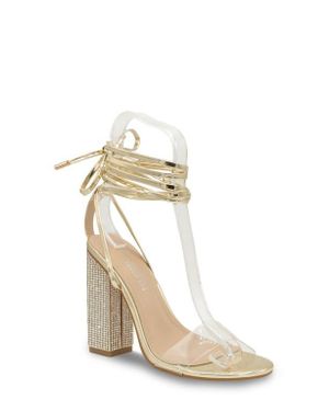 Touch Ups Ankle Wrap Sandal - Metallic