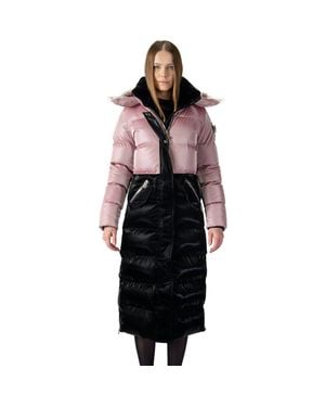 Woodpecker Bird Of Paradise Quilted Coat - Black