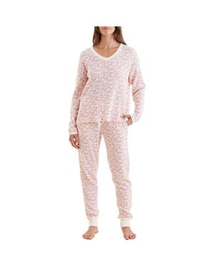 Papinelle Waffle Knit Pajamas in Blue Lyst