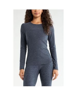 Zella Restore Soft Ruched T-Shirt - Blue