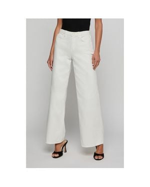 L'Agence Alicent High Waist Wide Leg Jeans - Gray