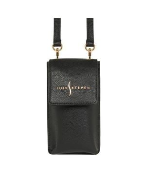 Luis Steven Crossbody Phone Pouch - Black