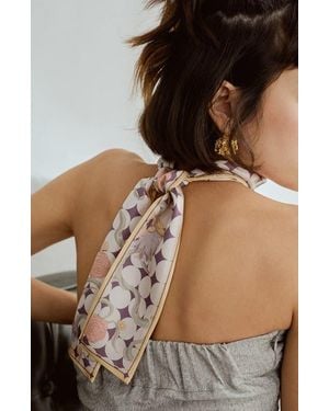 Lost Pattern Dream Silk Scarf - Pink