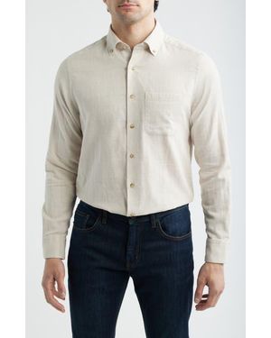 Scott Barber The Chambray Button-Down Shirt - White