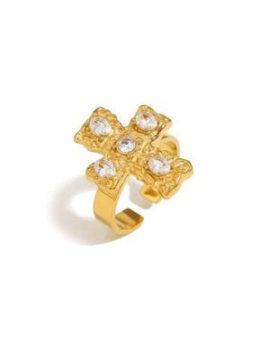 VIDAKUSH Belvedere Cross Ring - Metallic