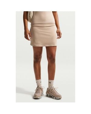 Nike Sportswear Chill Rib Skirt - Natural