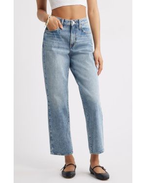 BP. '90S High Waist Ankle Straight Leg Jeans - Blue