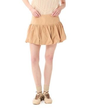 DELUC Parga Cotton Bubble Miniskirt - Multicolor
