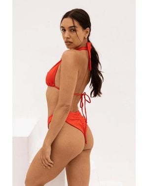 LONDRE BODYWEAR The Sleek Scrunch Bottoms - Orange