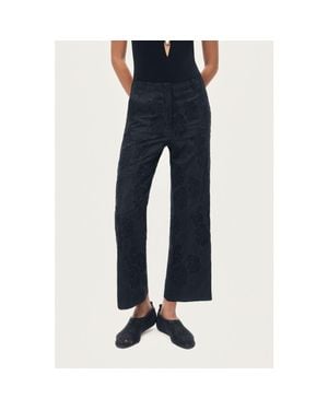 Nocturne Printed Relaxed Straight-Leg Pants - Blue