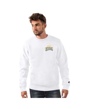 Starter Los Angeles Chargers Classic Puro Crew Neck Sweatshirt - White