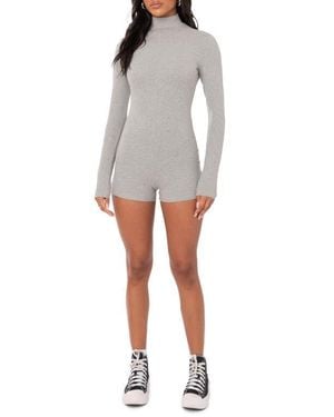 Edikted Liliana Long Sleeve Romper - White