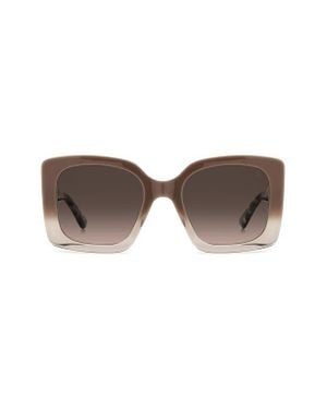 Stuart Weitzman 53Mm Gradient Square Sunglasses - Brown