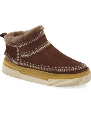 Laidbacklondon Ronan 6.0 Genuine Shearling Lined Ankle Boot - Brown