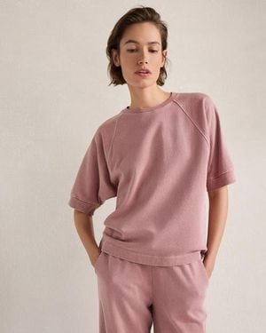 Haven Well Within Organic Cotton Terry Raglan Tee - Pink