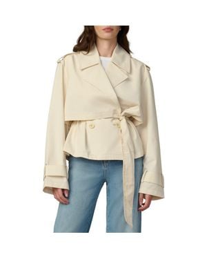 Joe's Jeans The Liz Cropped Trench Coat - Natural