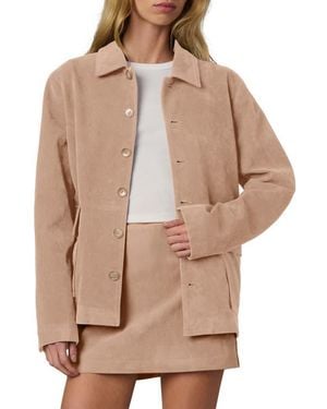 Joe's Jeans Faux Suede Chore Coat - Natural