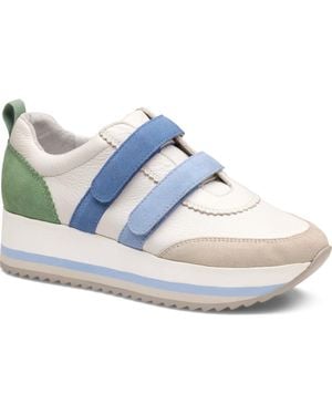 Johnston & Murphy Gracie Double Strap Platform Sneaker - Blue