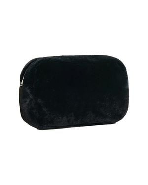 Apparis Noor Faux Fur Pouch - Black