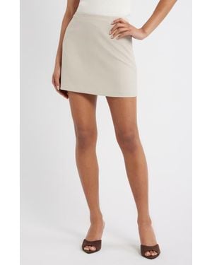 Open Edit The Icon Midrise Mini Skort - White
