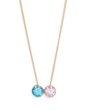 SET & STONES Multibirthstone Pendant Necklace - Blue
