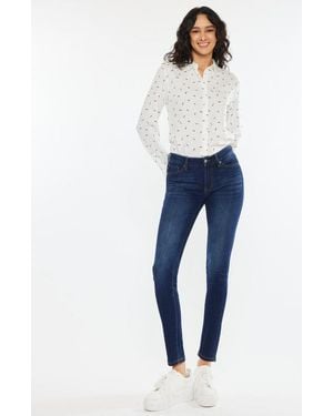 Kancan Madison Essentials Mid Rise Super Skinny - Blue