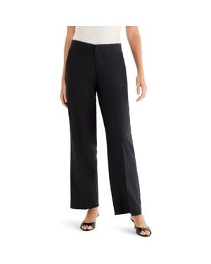 NIC+ZOE Lenox Linen Blend Pants - Black