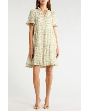 Sugarlips Trinny Floral Print Ruffle Dress - Multicolor