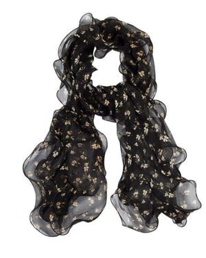 Ralph Lauren Floral Double Ruffle - Black