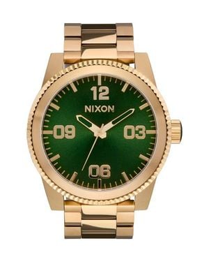 Nixon The Corporal Bracelet Watch, 48Mm - Green