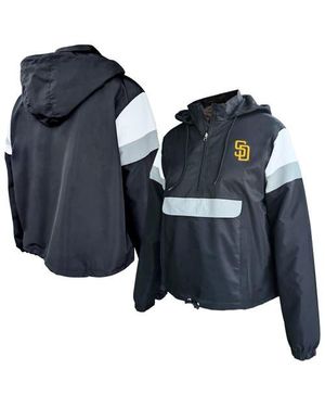 Profile San Diego Padres Plus Size Anorak Hoodie Quarter-Zip Pullover - Blue