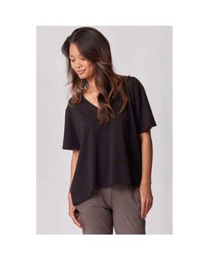 Of An Origin Everywhere Nursing & Maternity V-Neck Tee The Bold Collection - Black