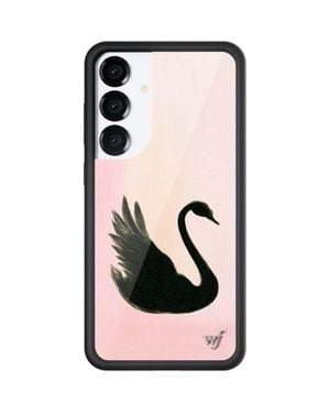 Wildflower Cases Swan Samsung Galaxy S25/S25 Edge/S25 Plus/S25 Ultra Case - Black
