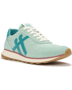Fitflop Retro-Q Ff Fabric Suede Sneakers - Blue
