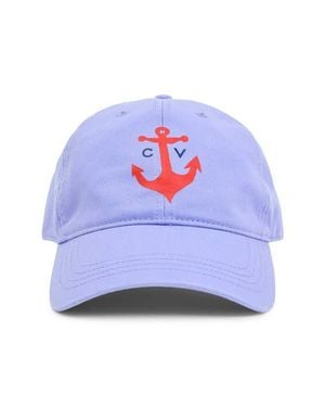 Clare V. Anchor Cotton Baseball Cap - Blue