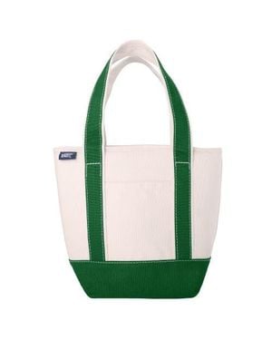 Lands' End Small Insulated Tote Bag With Zip Closure, Travel Cooler Bag For The Pool, Park, And Day Trips - Green
