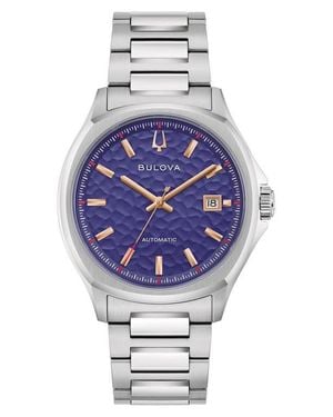 Bulova Tony Bennett Nyc Automatic Bracelet Watch, 39Mm - Gray