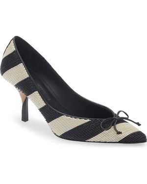 Jacquemus Les Escarpins Tourni Pointed Toe Pump - Blue