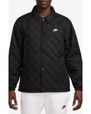 Nike Club Quilted Coach's Jacket - Black