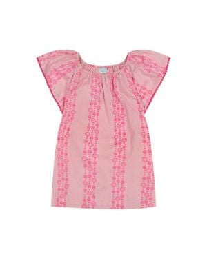MER ST BARTH Mini Capucine Girls Caftan - Pink