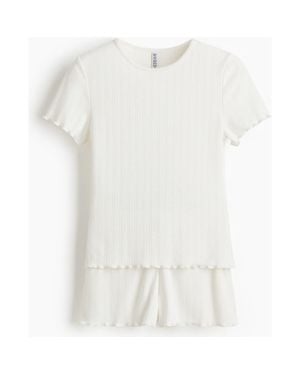 H&M Pointelle Pajamas - White